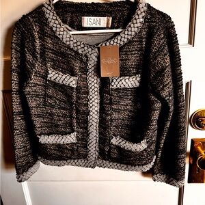 Embellish tweed Crop jacket